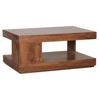 Wohnling Couchtisch Massivholz Braun Sheesham 90 x 60 x 40 cm