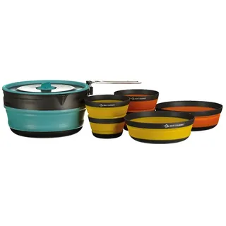 Sea to Summit Frontier UL Collapsible Pot Cook Set - Green / Yellow / rojo - One Size