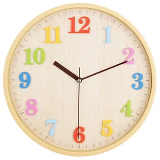 Topkey Stille Wanduhr 30,4 cm 12 Zahlen