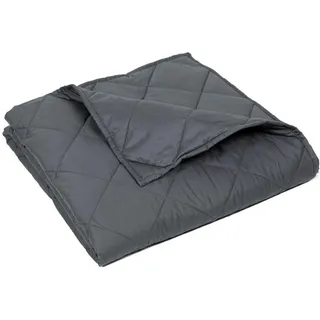 Zollner Gewichtsdecke, 100% Baumwolle, Weiß , Grau , Textil , 150x200 cm , Oeko-Tex® Standard 100 , Heimtextilien, Kopfpolster & Bettdecken, Bettdecken