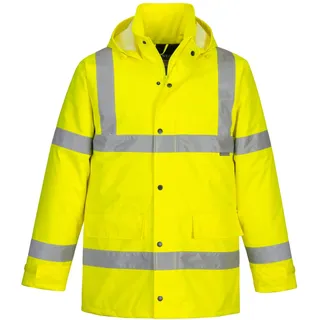 PORTWEST S460 Wasserdichte Komfort Hi-Vis Winter-Verkehrsjacke Gelb, 7XL