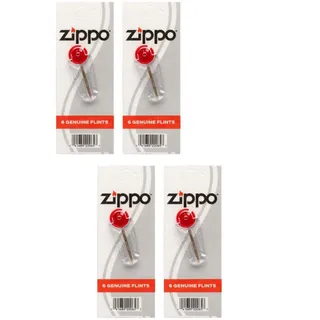 Zippo Rot Feuerstein 2460N 6 Original Feuersteine (4 Stück)