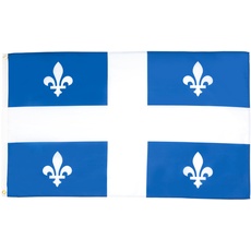 AZ FLAG Flagge Quebec 150x90cm - Quebec Fahne 90 x 150 cm - flaggen Top Qualität