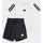 Trainingsanzug ADIDAS SPORTSWEAR I 3S T-SET 160 Kinder Gr 74 schwarz-weiß weiß schwarz Obermaterial 100 Baumwolle Sportanzüge Trainingsanzug für Babys zweiteiliges aus Baumwolle
