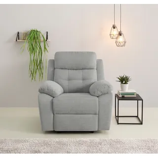 OTTO home Relaxsessel Lannilis Webstoff 97 x 100 x 92 cm Grau elektrisch