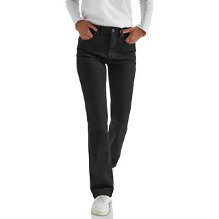 STREET ONE Bootcut-Jeans im Slim Fit, High Waist schwarz 31