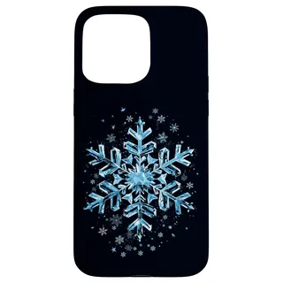 Blaue Schneeflocke Weihnachten Xmas Pyjama Pjs Familie Winter Hülle für iPhone 15 Pro Max