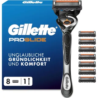 Gillette Fusion5 Proglide Rasierer + 8 Klingen