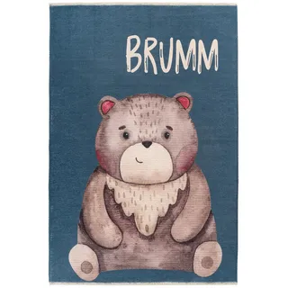 Obsession Kinderteppich , Braun, Dunkelblau , Textil , Weltall , rechteckig , 115x170 cm , Global Recycled Standard (Grs) , für Fußbodenheizung geeignet, lichtunempfindlich, waschbar, pflegeleicht, leicht zusammenrollbar, rutschfeste Unterfläche , Teppiche und Böden, Teppiche, Kinderteppiche