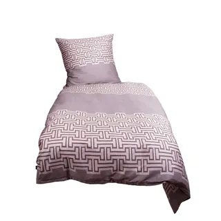 SternenZelt 632164 Lanea Bettwäscheset, Mako-Satin, 80 x 80/135 x 200 cm, grau