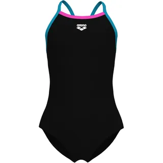Arena GIRLS ARENA SWIMSUIT LIGHT DR Black/Eyeblush/Shocking Pink 140