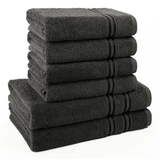 hammetex Handtuchset 6-tlg. grau