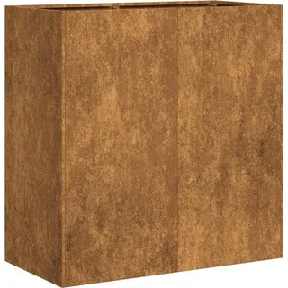 Pflanzkübel Rostig 80x40x80 cm Wetterfester Stahl - Braun