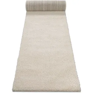 Hochflor-Teppich WECON HOME "STUDIO zero", beige, B:80cm H:35mm L:400cm, Polypropylen (PP), Teppiche, Hochflor-Teppich, weicher und kuscheliger Flor, Wohnzimmer, Schlafzimmer, im Berber-Stil