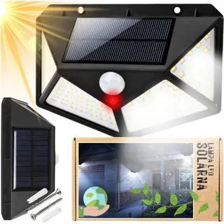 LED-Solar-Halogen-Gartenleuchte für den Außenbereich mit Bewegungsmelder, 3 Modi, Schutzart IP65