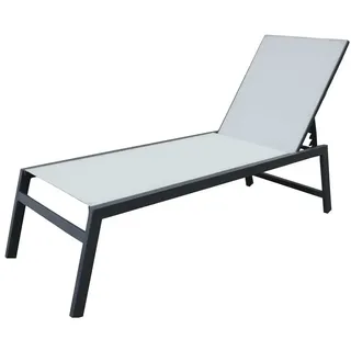 Chillvert Aluminium Pisa Sonnenliege 203x64x43 Cm - Anthracite / Ecrú - One Size