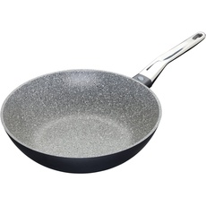 MasterClass Cast Wok, Aluminium, Induktionsgeeignet, Antihaftbeschichtet, 49 cm x 28 cm x 11,5 cm