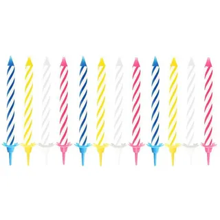 Papstar Geburtstagskerzen 6 cm 24 St. mehrfarbig