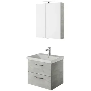 Pelipal Badezimmer , Grau , Holzwerkstoff , 2 Schubladen , 60 cm , Made in Germany , hängend, Typenvielfalt , Badezimmer, Badmöbelsets & Badmöbelserien, Badmöbel-Sets