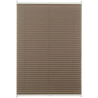 Homeware Plissee , Taupe , Textil , 100x130 cm , Länge universell einstellbar , Heimtextilien, Vorhänge, Plissees