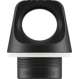 Sigg Screw Top Black Verschluss (One Size), Ersatzteil Trinkflasche mit Enghals oder WMB Adapter, auslaufsicherer Verschluss, Kunststoff, Schwarz