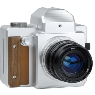 Nons SL645 + 1,8/50 mm Sofortbildkamera mit Objektiv (Instax Minifilm/EF-Mount)