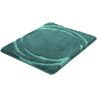 Badematte KLEINE WOLKE "»Mystic«", petrol, H:25mm, Polyacryl, Badematten, Badematte, Badteppich, modernes Design, Hoch-Tief Effekt, rechteckig & rund