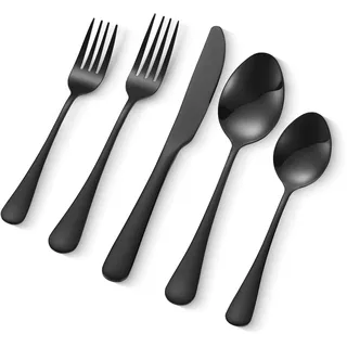 Vevor 30-teiliges Besteckset Schwarz