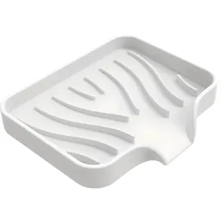 Seifenschale Silikon mit Ablauf, Seifenablage biegsam Seifenhalter rutschfest für Badezimmer Küche