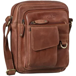 STILORD Ryan Crossbody Tasche Herren Leder Kleine Herrentasche zum Umhängen Vintage Ledertasche 9,7 Zoll iPad Tasche Messenger Bag Umhängetasche Echtleder Farbe:Andorra - braun