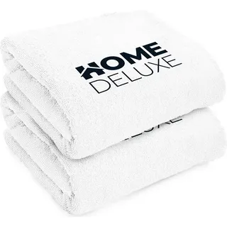 HOME DELUXE - Handtuch 2er Set - 40 x 70 cm, 100% Baumwolle I Badetuch Saunatuch Strandtuch Handtuchset