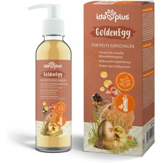 Ida Plus - GoldenEgg 200 ml - vermindert Brucheier & Federfressen - unterstützt Federwachstum & Federkleid - Wichtige Mineralien & Vitamine für Hühner - Beste Eierqualität bei Ihrer Hühnerhaltung