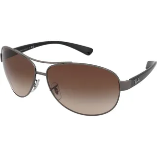 Ray-Ban RB3386, Erwachsener, Männlich, Pilot, Vollrand, Schwarz, Metallisch, Schwarz - Braun