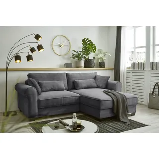 ed exciting design Eckcouch Polyester 2-Sitzer Grau