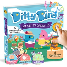 Ditty Bird Musikbücher für Kleinkinder | Elektronisches Soundbuch Dance Edition | Spaßige und interaktive Kinderbücher für 1- bis 3-Jährige | Stabiles, sensorisches Sprechbuch für Kinder
