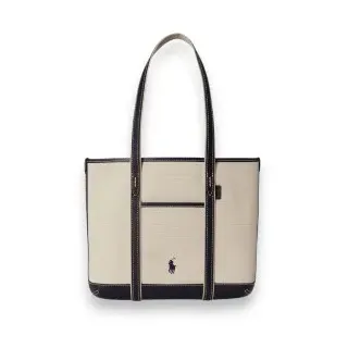 Polo Ralph Lauren für Damen. 428P03085002 Beige Shopper-Tasche aus Baumwoll-Canvas (OSFA), Lässig, Baumwolle
