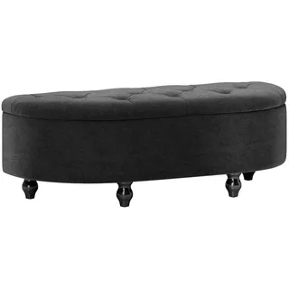 Homcom Polsterbank Dunkelgrau 120 x 46 x 42 cm