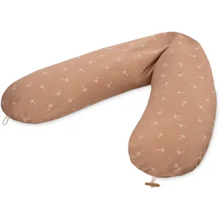 Julius Zöllner Organic Stillkissen ca. 190 cm | Füllung 42 Liter EPS-Mikroperlen | Made in Germany | Bezug aus 100% Baumwolle | Oeko-TEX® Standard 100 | Flowery