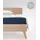Spannbettlaken Mako-Satin 90 x 200 - 140 x 200 - 180 x 200 cm Nachtblau