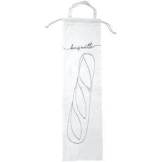 Fackelmann Essstäbchen-Tasche 1-tlg. Baumwolle 63,5 x 17,8 cm Weiß/Schwarz