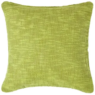 Homescapes Kissenhülle Nirvana Slub 45/45 cm, 100% Baumwolle , Grün , Textil , Uni , Quadratisch , 45x45 cm , Oeko-Tex® , Heimtextilien, Bezüge, Kissenbezüge