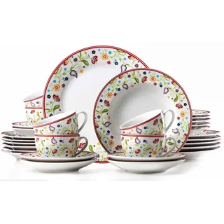 Flirt by R&B Doppio Shanti Kombiservice 30-tlg. mehrfarbig floral
