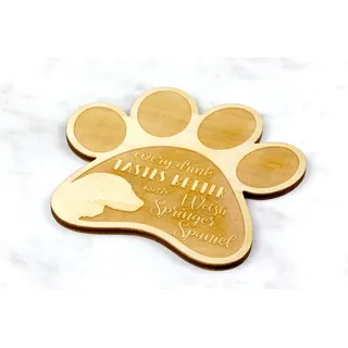 Welsh Springer Spaniel - Tasse Untersetzer, graviert Untersetzer mit Hund, Geschenk für Hundeliebhaber von Art-Dog Marke