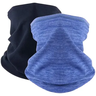 HEGCOIIE 2 Stück Damen Herren Winter Loop Schal Weichem Fleece Halswärmer Winddicht Ski Maske Schlauchschal Warmer für Skifahren Laufen Radfahren...