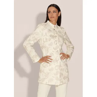 Madeleine Longblazer »Gehrock Leinen-Gehrdock mit Unikat-Stickerei«, grün