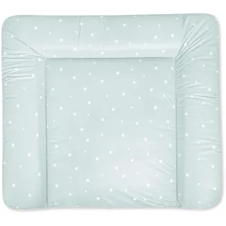 Julius Zöllner Wickelauflage Softy 85x75 cm - Wickelunterlage - wasserdicht und abwischbar - Made in Germany – Oeko-Tex Standard 100 – Star mint