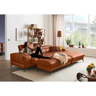 W.Schillig Polsterhocker »piedroo« Füße in Bronze pulverbeschrichtet, braun