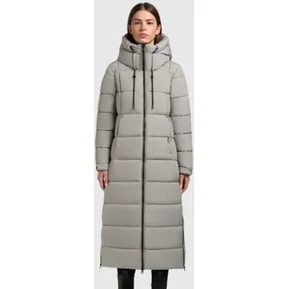 Steppmantel KHUJO "DERIA4", Damen, Gr. S (36), witcher grün, Steppware, Obermaterial: 100% Polyester. Futter: 100% Polyester. Wattierung: 100% Polyester, unifarben, wadenlang, elastischer Bund, Mäntel Steppmantel