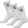 Sportsocken 3er Pack Weiß 46-48