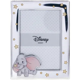 VALENTI & CO. Disney Baby - Dumbo Bilderrahmen Silber für Kinder, Geschenkidee Taufe, Geburt oder Geburtstag (9x13 cm)